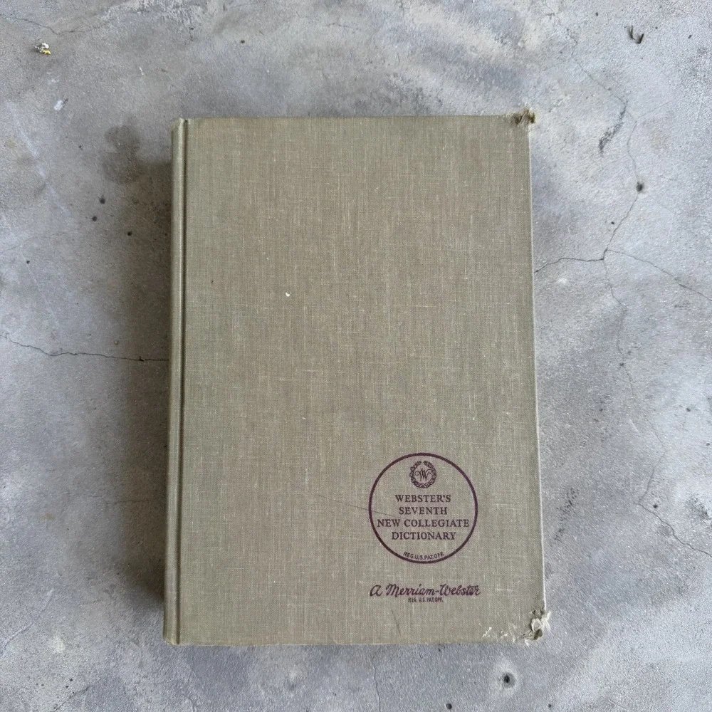 Webster's Seventh New Collegiate Dictionary 1965 Vintage